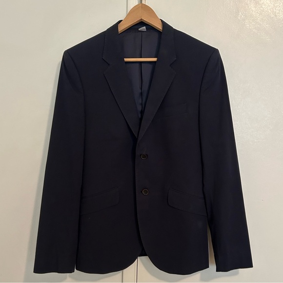 Acne Studios Wall Street Jacket Check Navy Blazer Mens EU 46 / 36 / S